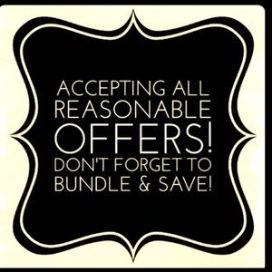 Accepting reasonable offers—-Bundle to save